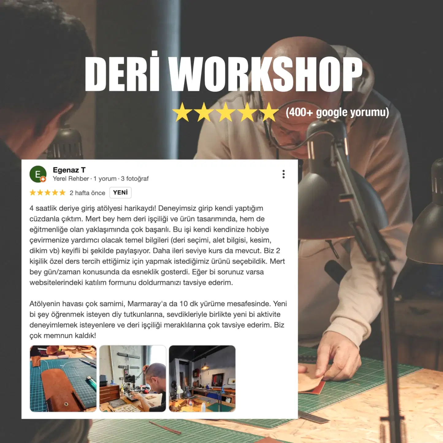 Temel Seviye Deri İşçiliği / Deri Workshop (4 saat)