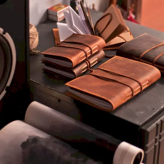 El Yapımı Deri Defter / Büyük