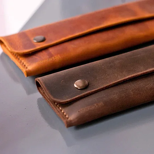 el yapımı deri kalemlik